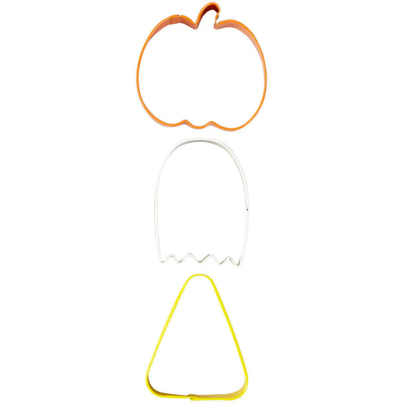 METAL PUMPKIN GHOST CUTTER 2308-7566 3PC (#103435) - Image 2