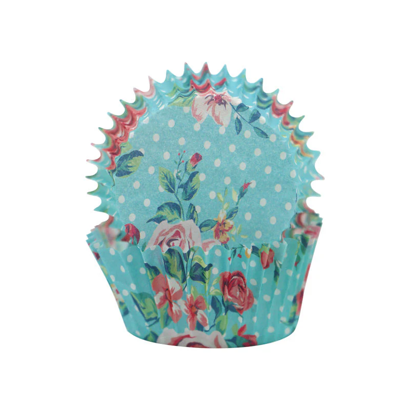 BC GREASEPROOF 110MM FLORAL GREEN 500PC (#103489) - Image 2