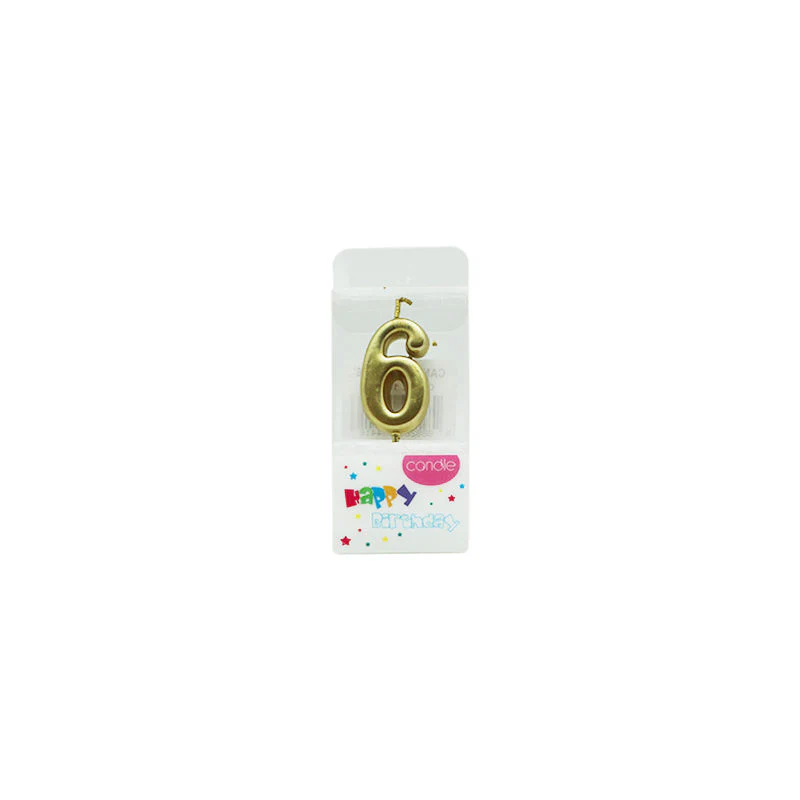 CANDLE GOLD 6 (#103532)