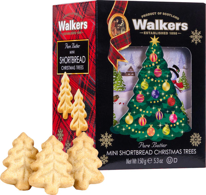 MINI XMAS TREE SHORTBREAD 150G/WALKER (#103539)