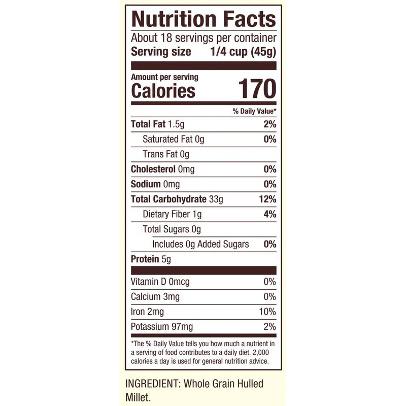 GF MILLET HULLED 28OZ (#103643) - Image 3