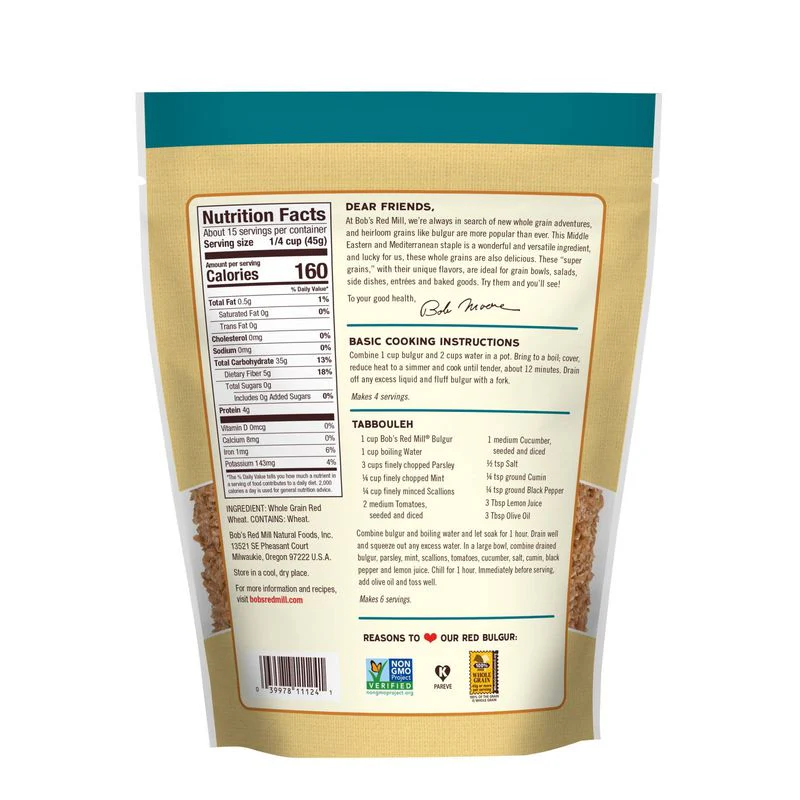BULGUR RED WHEAT ALA 4OZ (#103918) - Image 2