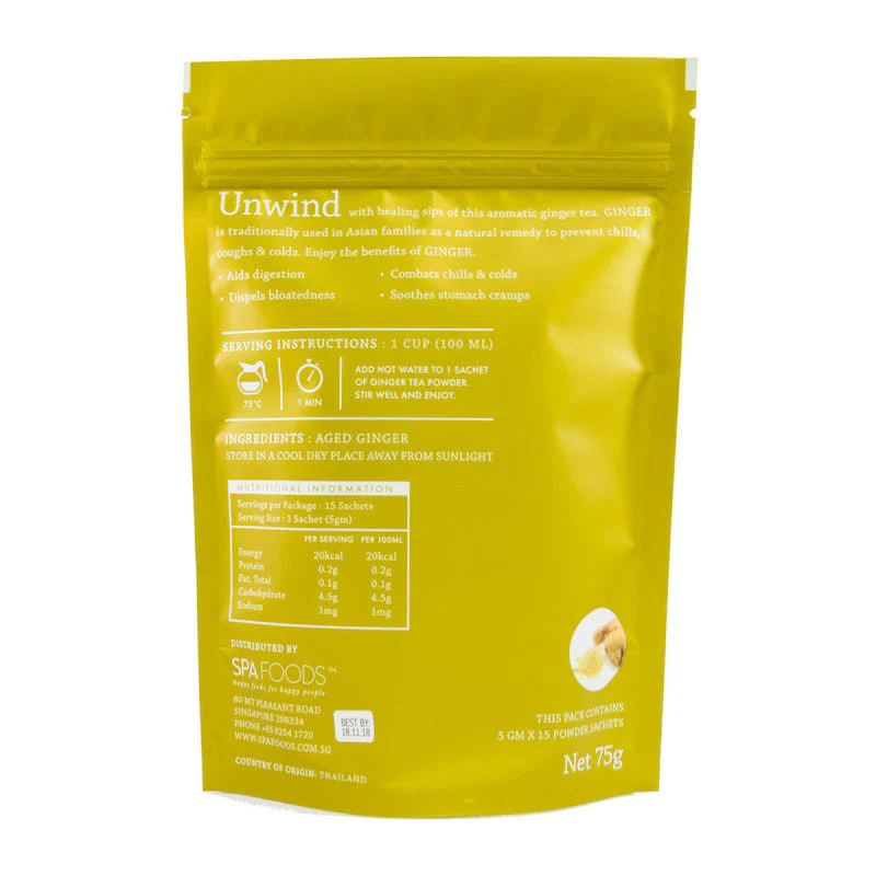 SUGAR FREE AGED GINGER TEA 15SCT (#104852) - Image 2