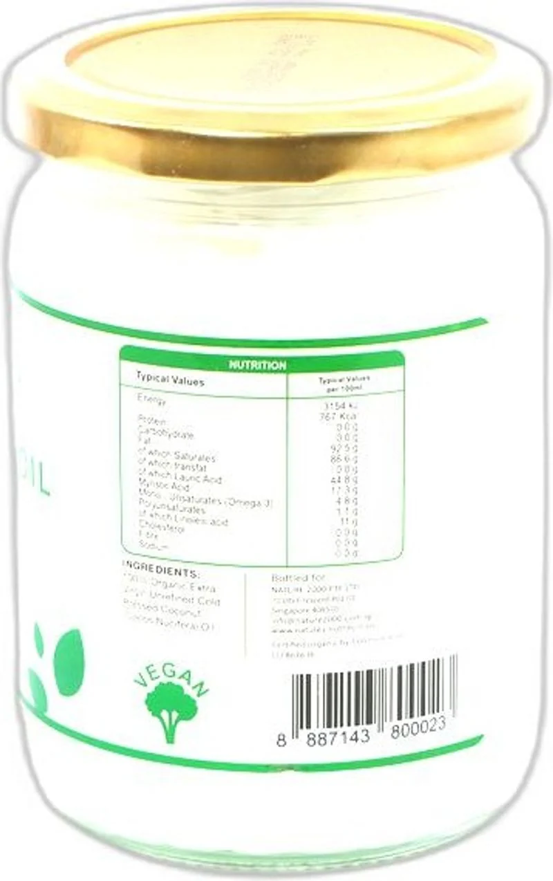 COCONUT OIL ORGANIC VIRGIN 500ML (#104897) - Image 2
