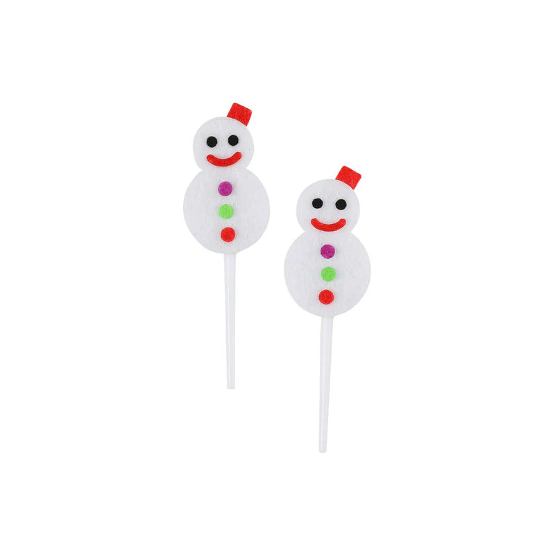 DECOR ON PICK X'MAS SNOWMAN 7.2X2.2CM 509 (#105232)