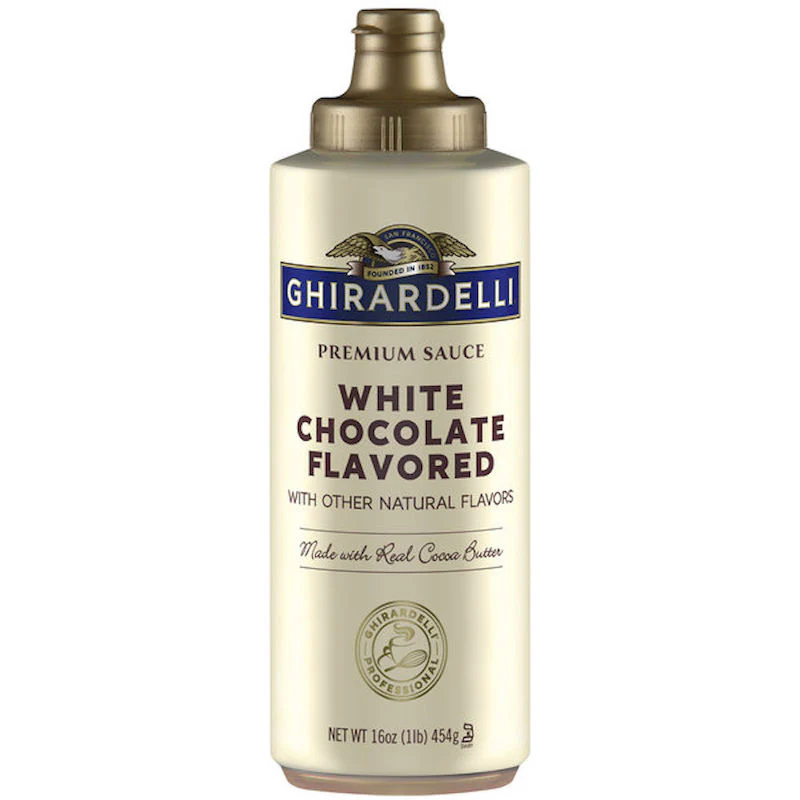 CHOCOLATE WHITE SAUCE SQUEEZE BOTTLE 454G (#105310)