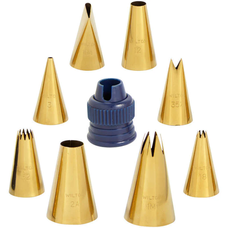 17PC PIPING TIP SET W BAG N COUPLER 418-0-0009 (#105402) - Image 3