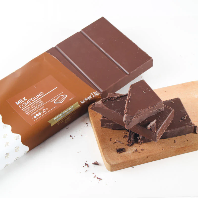 CHOC MILK COMPOUND BLOCK 1KG VHP (#105598) - Image 4