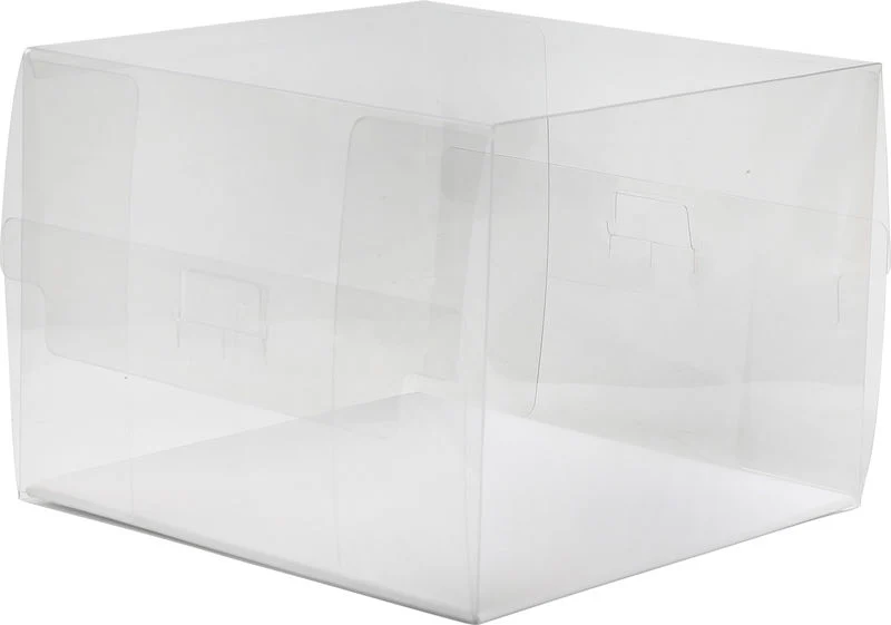 PVC DISPLAY CAKE BOX + BOARD 18X18XH14CM (R201709) (#105788)