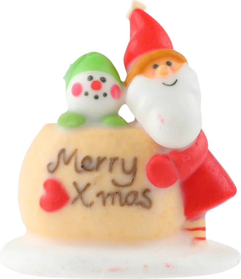 DECOR ICING SANTA SNOWMAN 6.3X5.6CM 0063 (#106595)