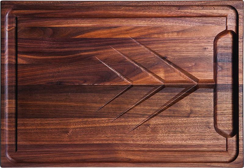 WALNUT RECTANGLE CARVING BOARD 20X14X1" (#106666)
