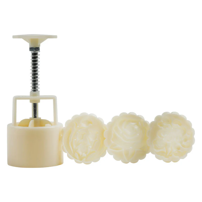 MOONCAKE PRESSED MOULD FLOWER 75G 4PC (#106807) - Image 2