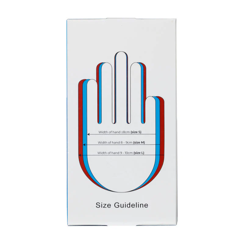 GLOVES NITRILE BLUE(POWDER FREE) L 100PC (#107148) - Image 3