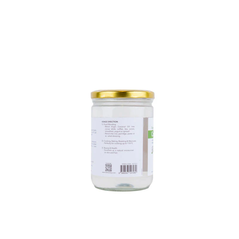 ORGANIC EXTRA VIRGIN COCONUT OIL 500ML (#107311) - Image 3