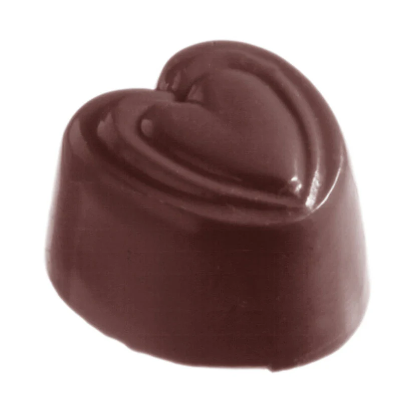 CHOCOLATE MOULD HEART 275X135X24MM 24CAV CW1012 (#107451)