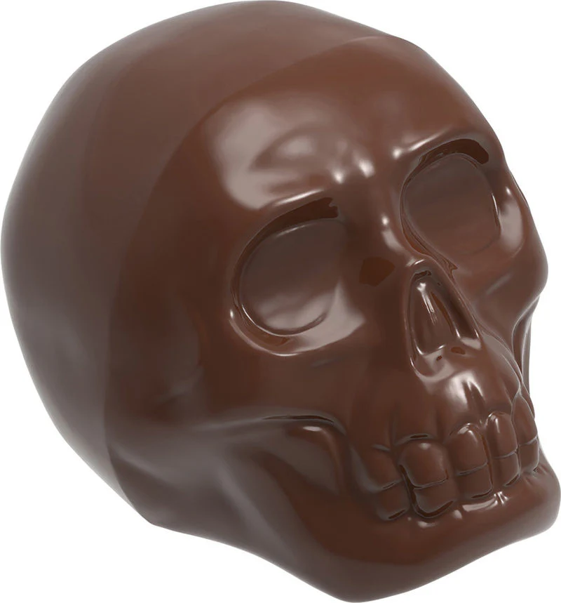 MAGNETIC CHOCOLATE MOULD SKULL 103X150X106MM HM024 (#107498)
