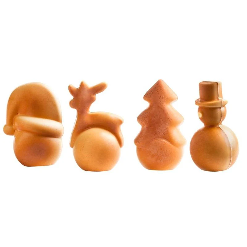CHOCOLATE MOULD HALF SQUARE CHRISTMAS BALL POP1380 (#107500)