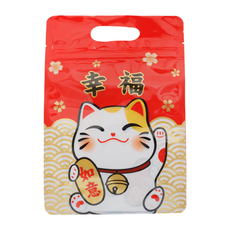 ZIPLOCK BAG LUCKY CAT 4 DESIGN 50PC (#107524) - Image 2