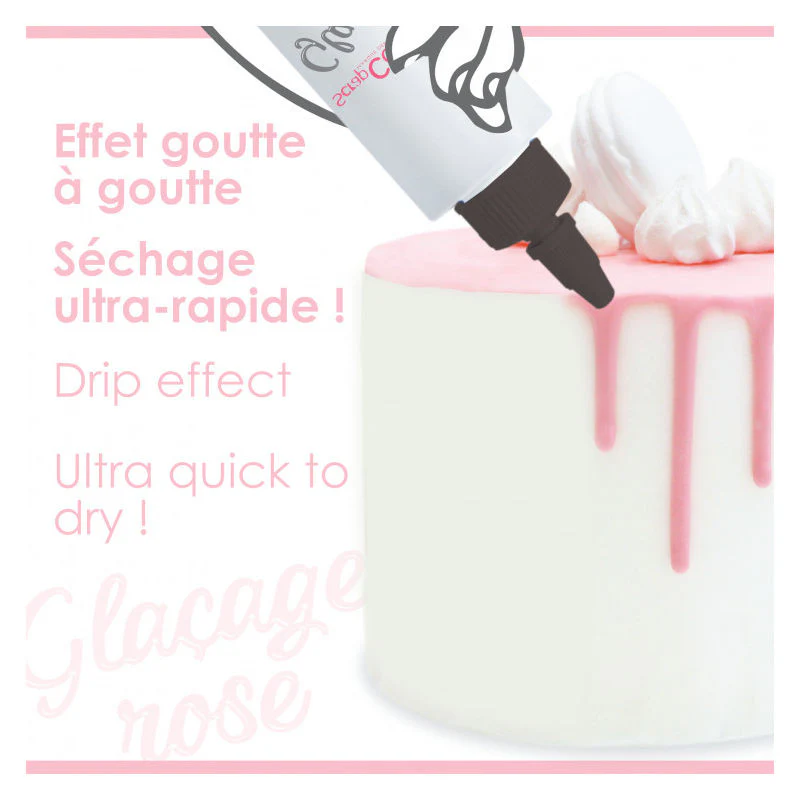 GLACAGE PINK CHOCOLATE FLAVOUR GLAZE 130G (#108062) - Image 3
