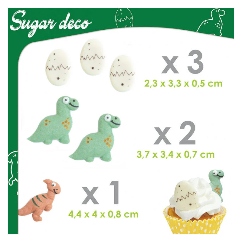 DINO DECOR ICING 6PC (#108065) - Image 2