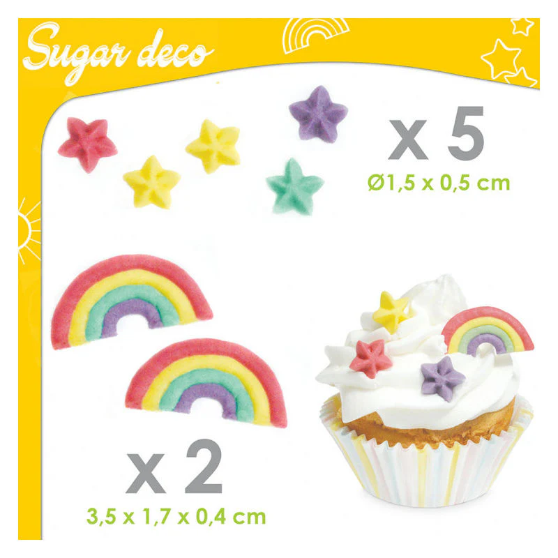 RAINBOW DECOR ICING 6PC (#108067) - Image 2