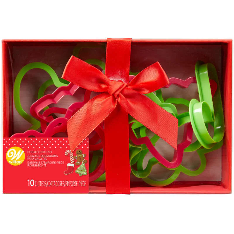 XMAS PLASTIC CUTTER SET 2304-3956 10PCS (#108136)