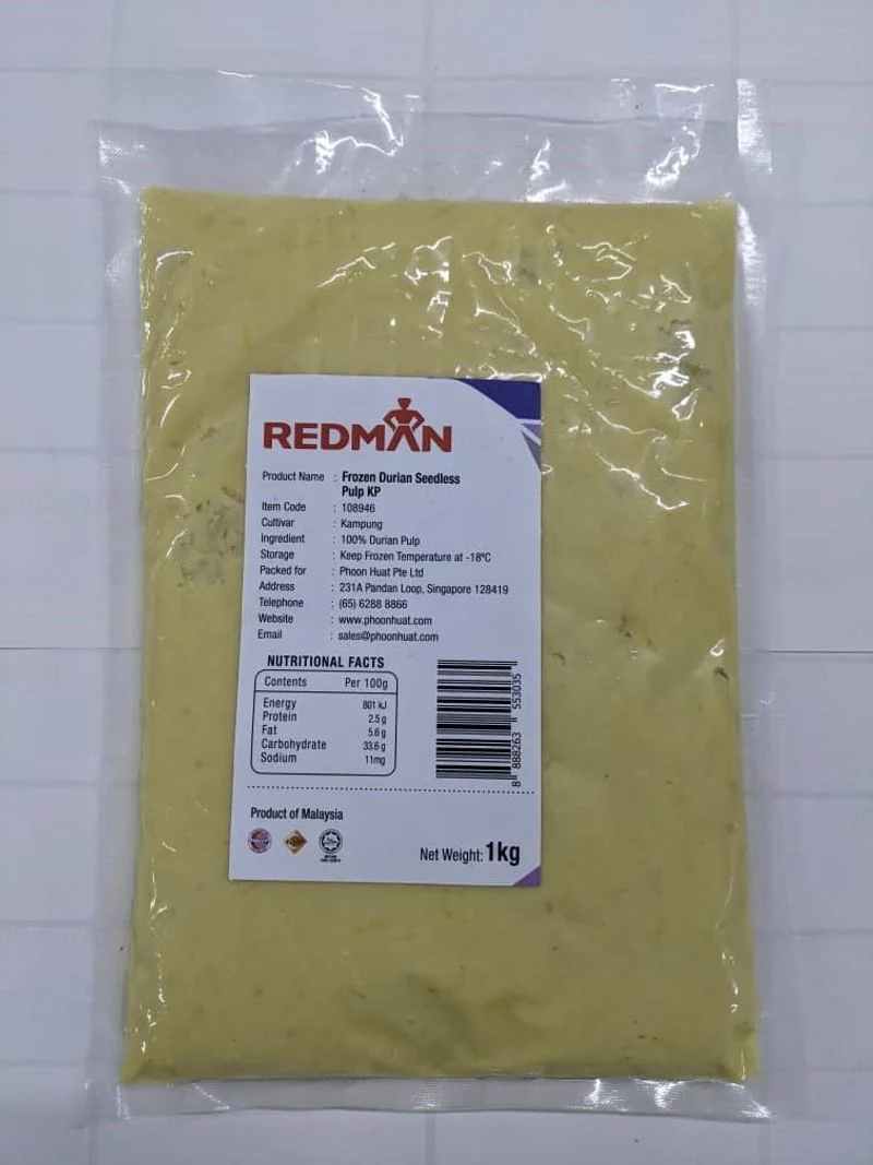 FROZEN DURIAN PULP KP 1KG (#108946)