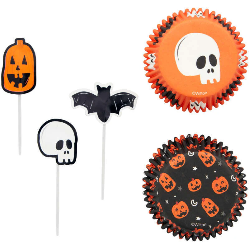 HALLOWEEN CUPCAKE DECOR KIT 2107-0-0325 72PC (#109297) - Image 3
