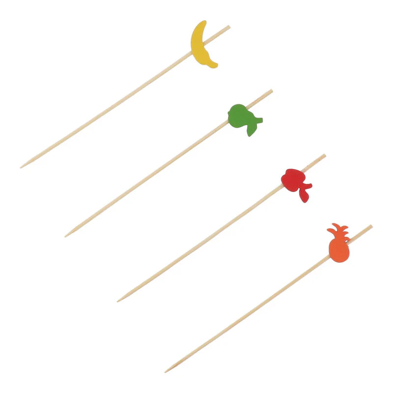 BAMBOO SKEWER MIX FRUIT 12CM 100PC (#110004) - Image 2