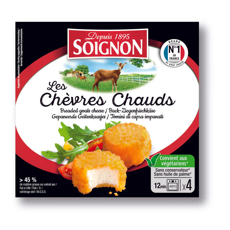 BREADED GOAT CHEESE 4X25G (#110185)