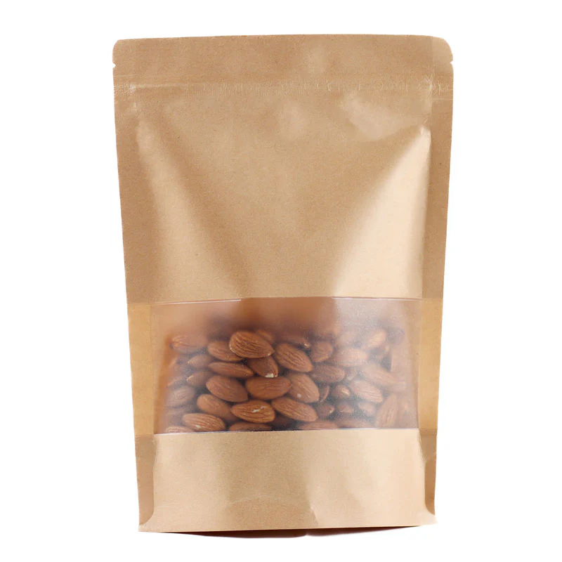 KRAFT ZIPLOCK BAG 250G 16X23.5CM 50PC (#110269) - Image 2