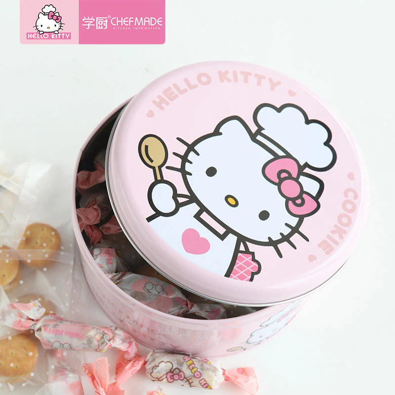 COOKIE TIN ROUND 169XH89MM HELLO KITTY (#110462) - Image 2