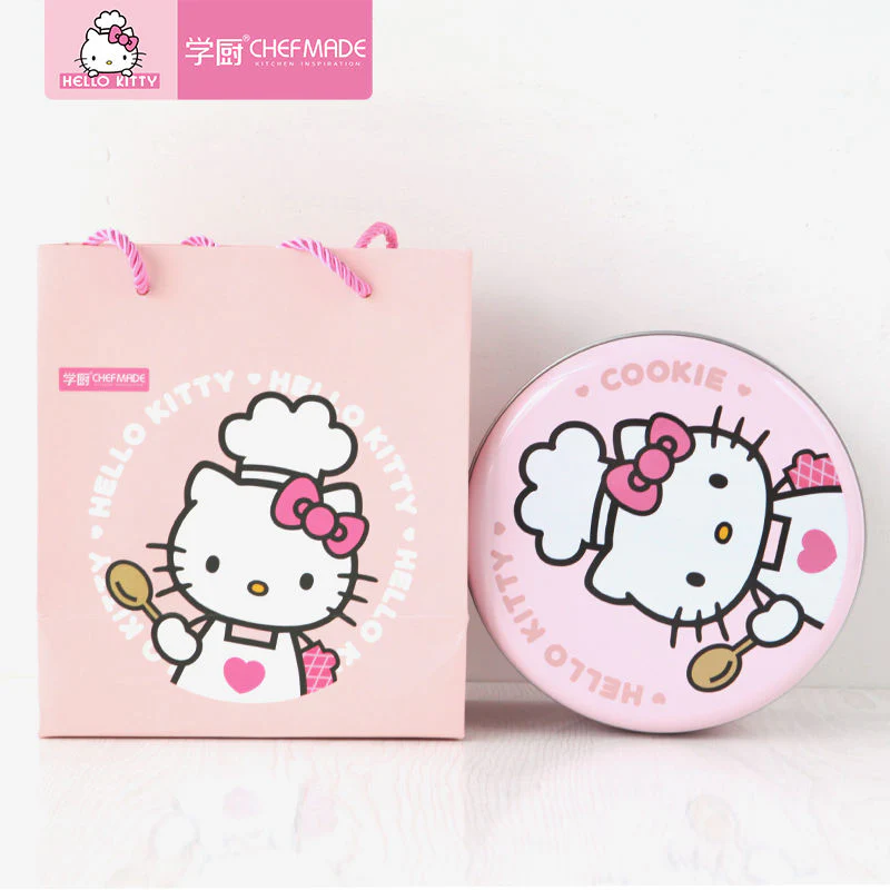COOKIE TIN ROUND 169XH89MM HELLO KITTY (#110462) - Image 4