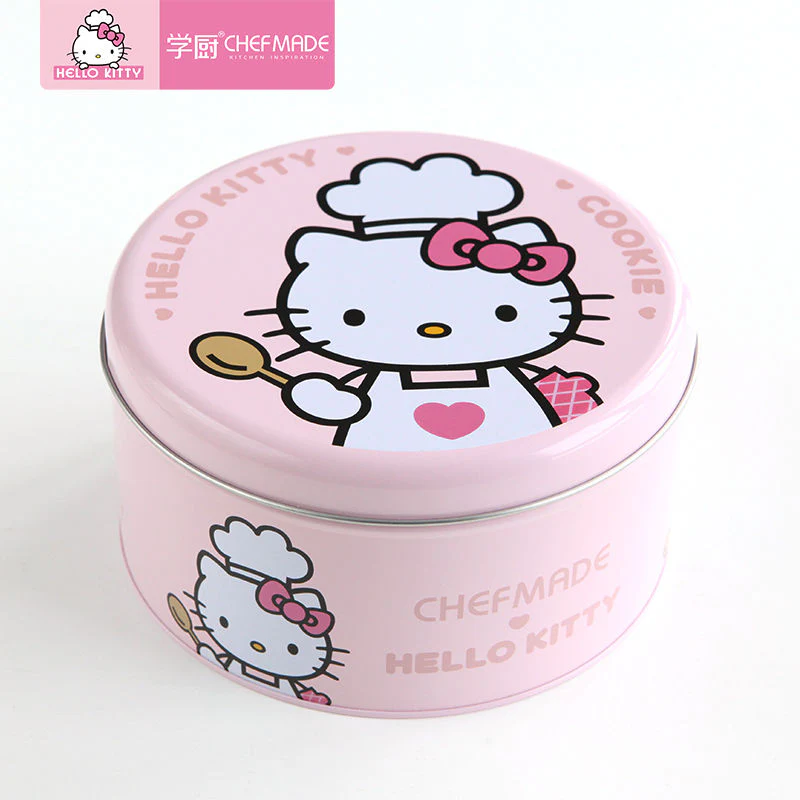 COOKIE TIN ROUND 169XH89MM HELLO KITTY (#110462) - Image 5