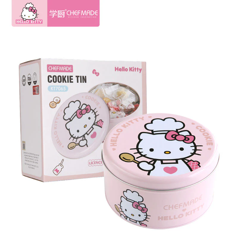 COOKIE TIN ROUND 169XH89MM HELLO KITTY (#110462) - Image 8