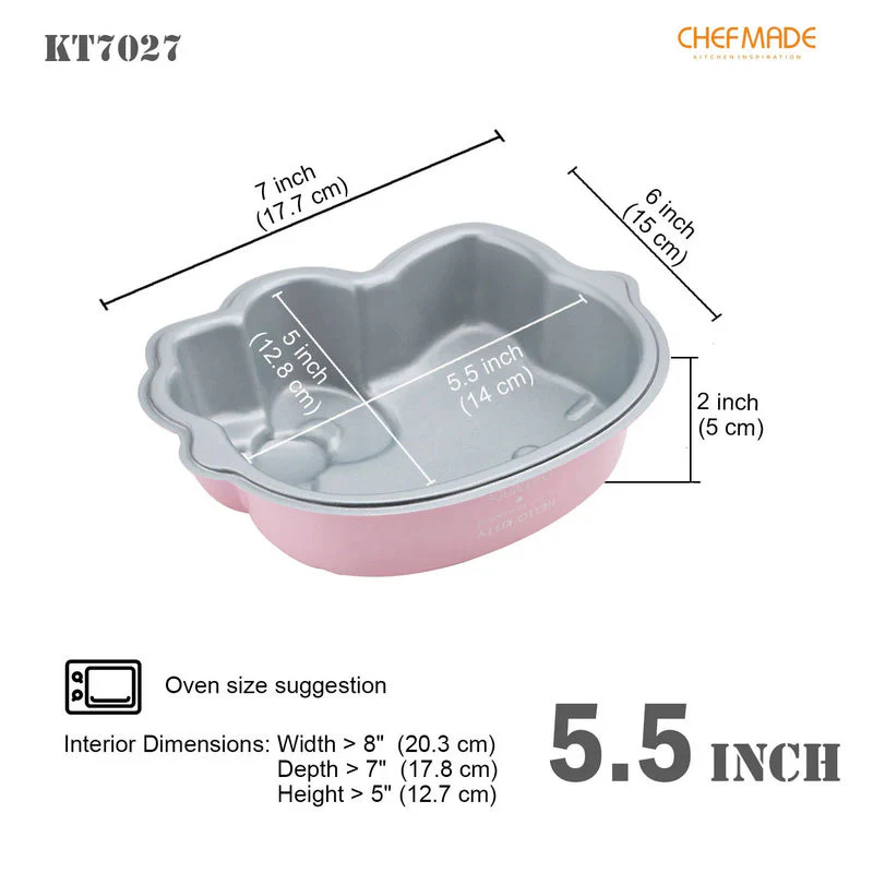 CAKE PAN NON-STICK 6" HELLO KITTY (#110467) - Image 2