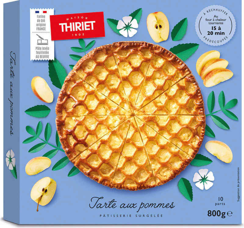 PRE-CUT APPLE PIE 800G (#110888)