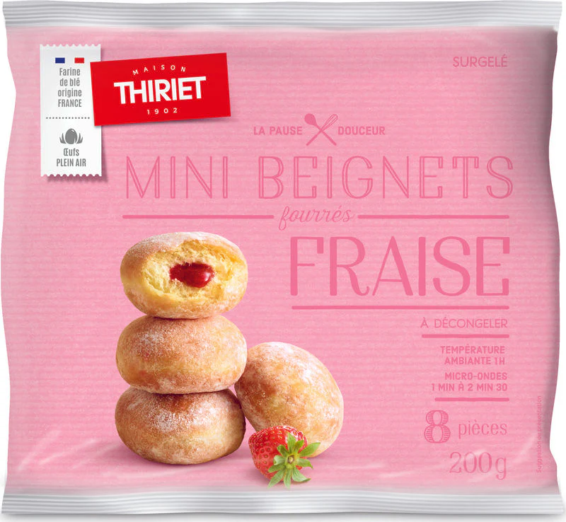 MINI DOUGHNUT W STRAWBERRY 8PC (#110894)