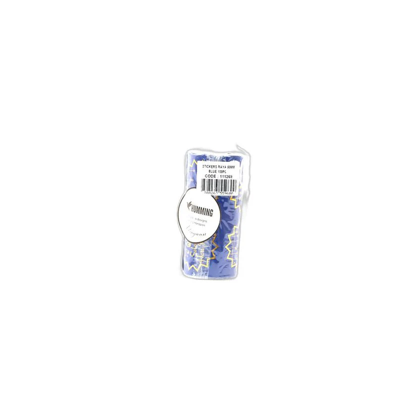 RAYA STICKERS 50MM BLUE 100PC (#111269)