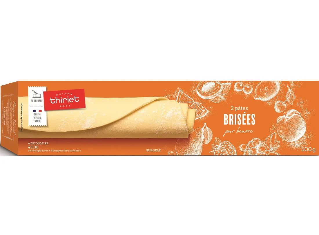 2 PATE BRISEE ETAL BEURRE 500G (#112079)