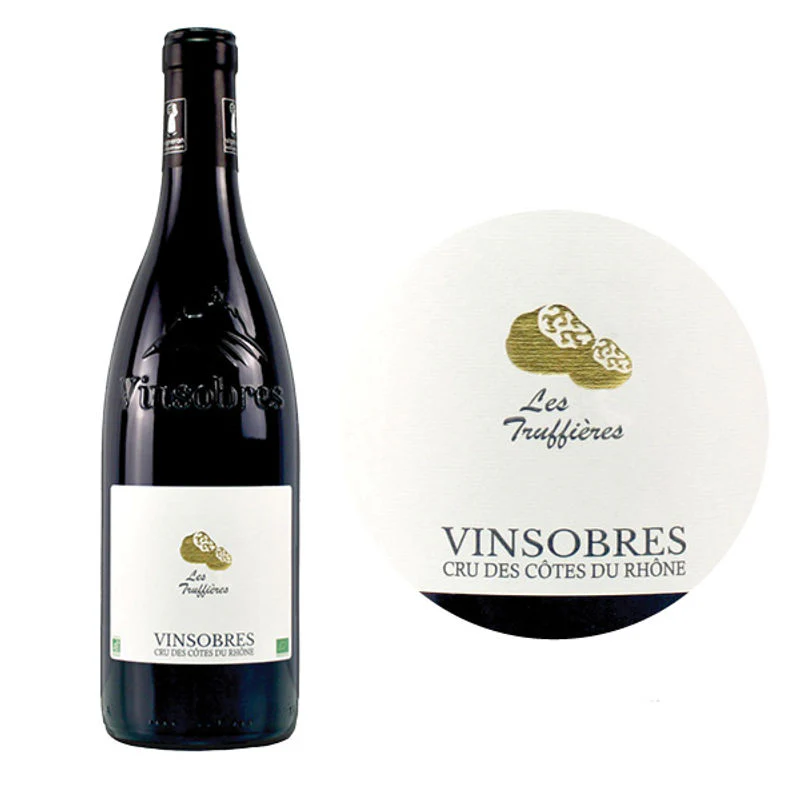 Red Wine-Organic Syrah, Grenache Red Wine Vinsobres Les truffieres2019750ML (#112235)