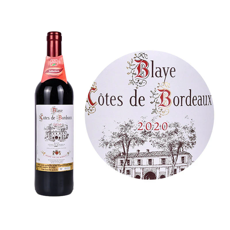 Red Wine-Cabernet Carmenere Malbec Red Wine Blaye - Cotes de Bordeaux2020-2022750ML (#112300)