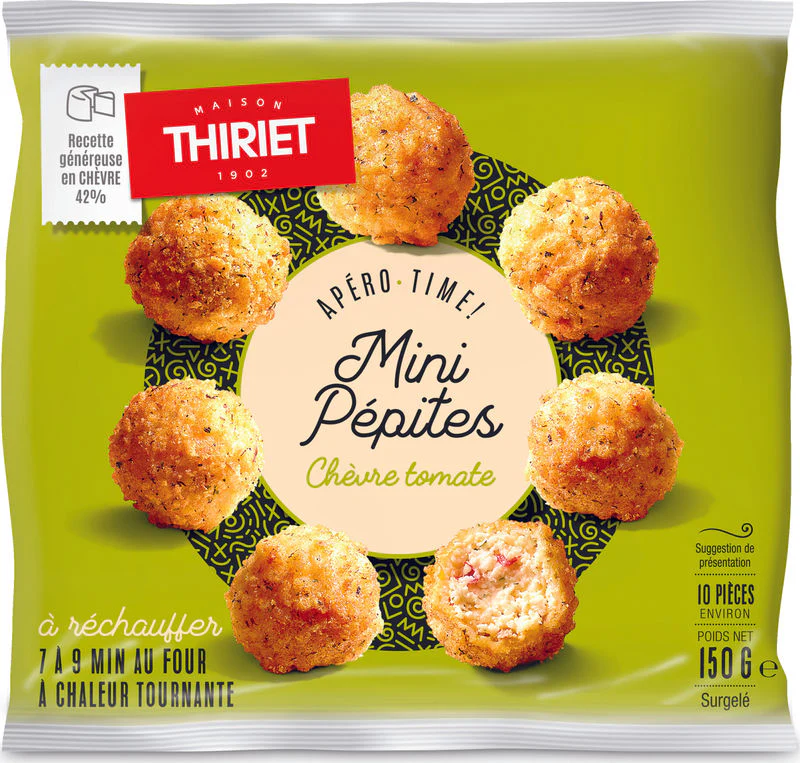 GOAT CHEESE AND TOMATO MINI BITES 150G 10 PIECES (#113009)