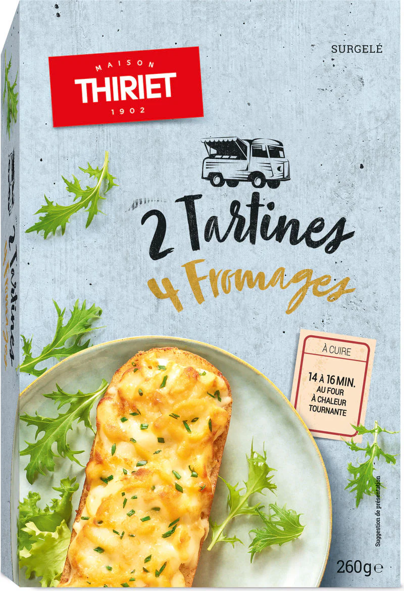 RUSTIC 4 CHEESE TOASTS 260G 2 PIECES (#113036)