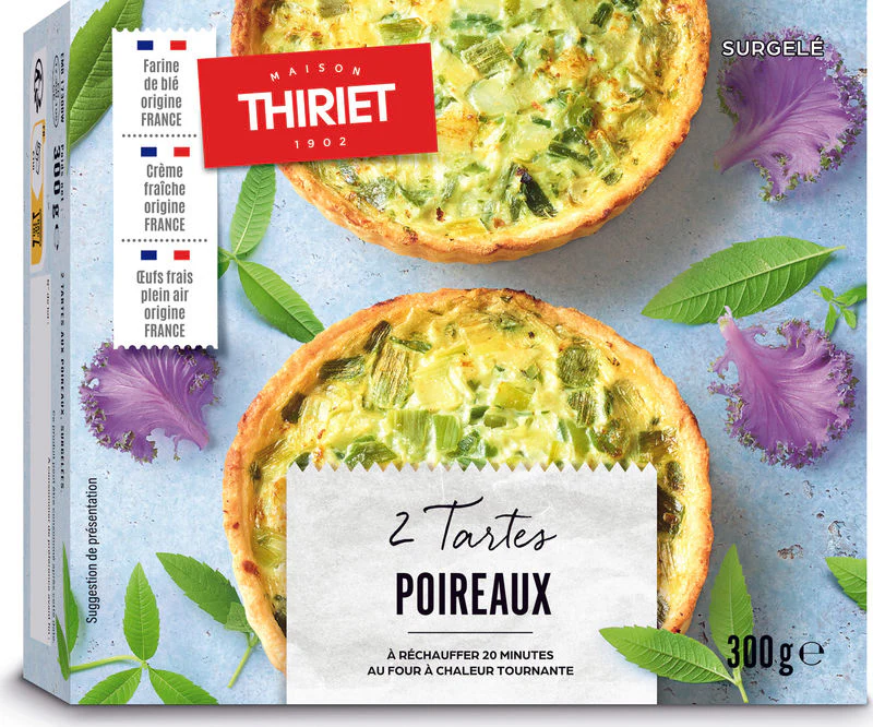 SAVOURY TARTS WITH LEEK 300G 2 PIECES (#113040)