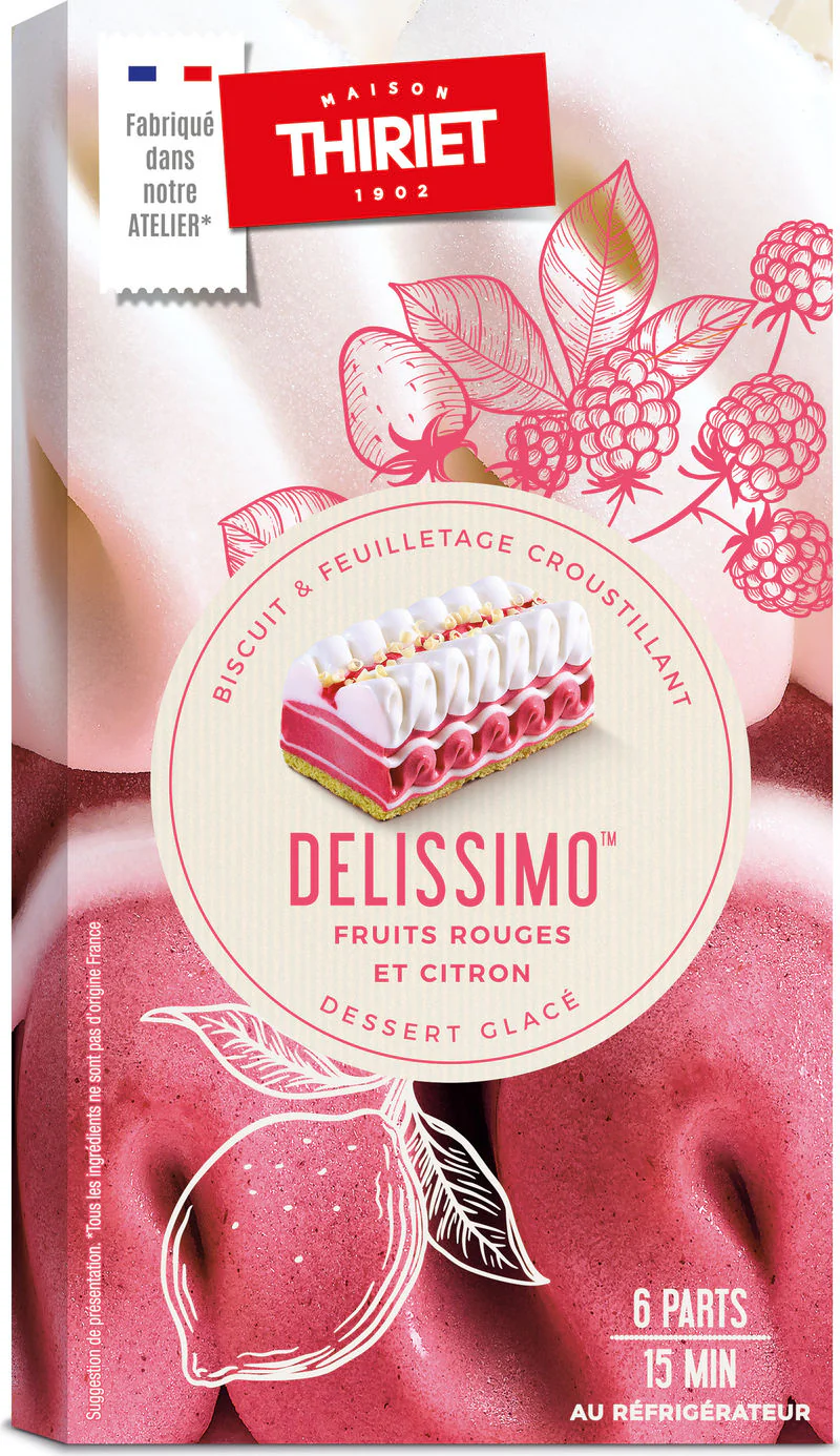 DELISSIMO RED FRUITS LEMON 400G 6 PORTIONS (#113048)