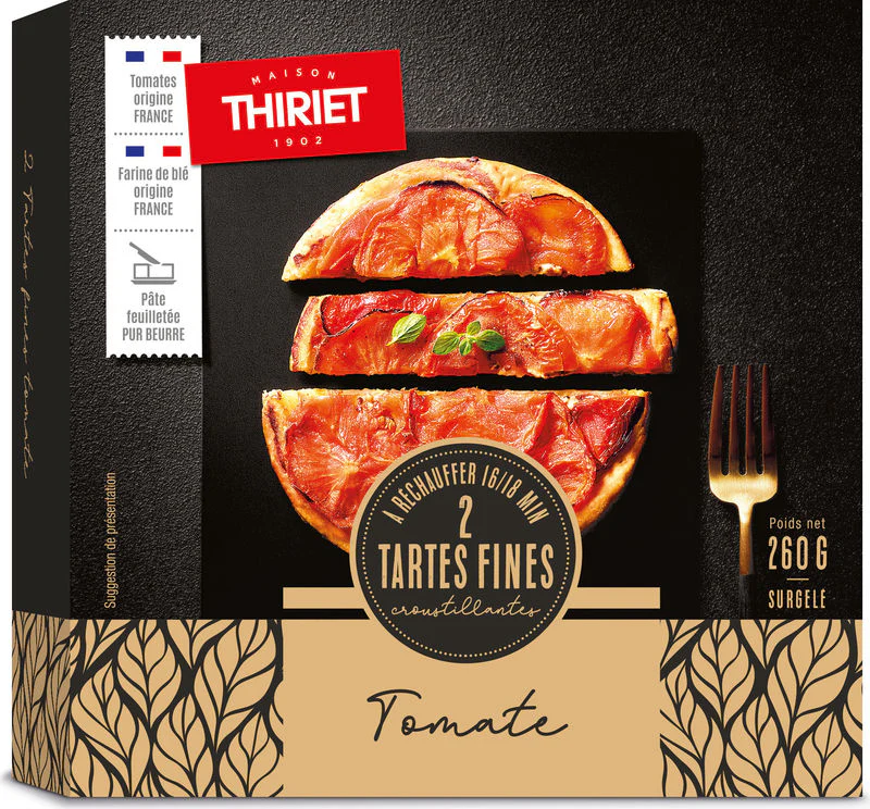 THIN CRUST TOMATO TARTS 260G 2 PIECES (#113064)