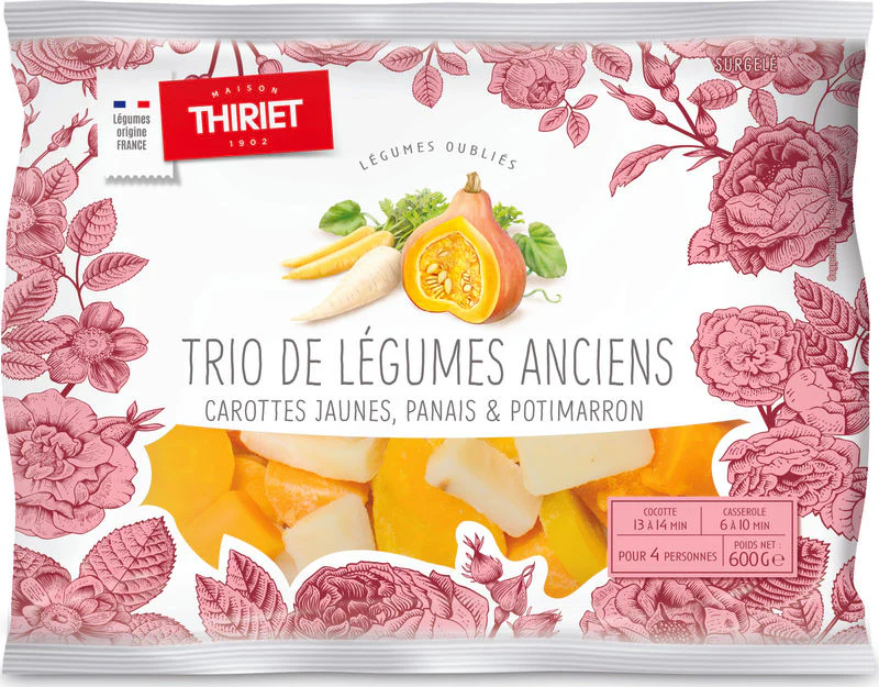 TRIO ROOT VEGETABLES CARROTS-PARSNIP-SWEDE 600G 4 PORTIONS (#113086)