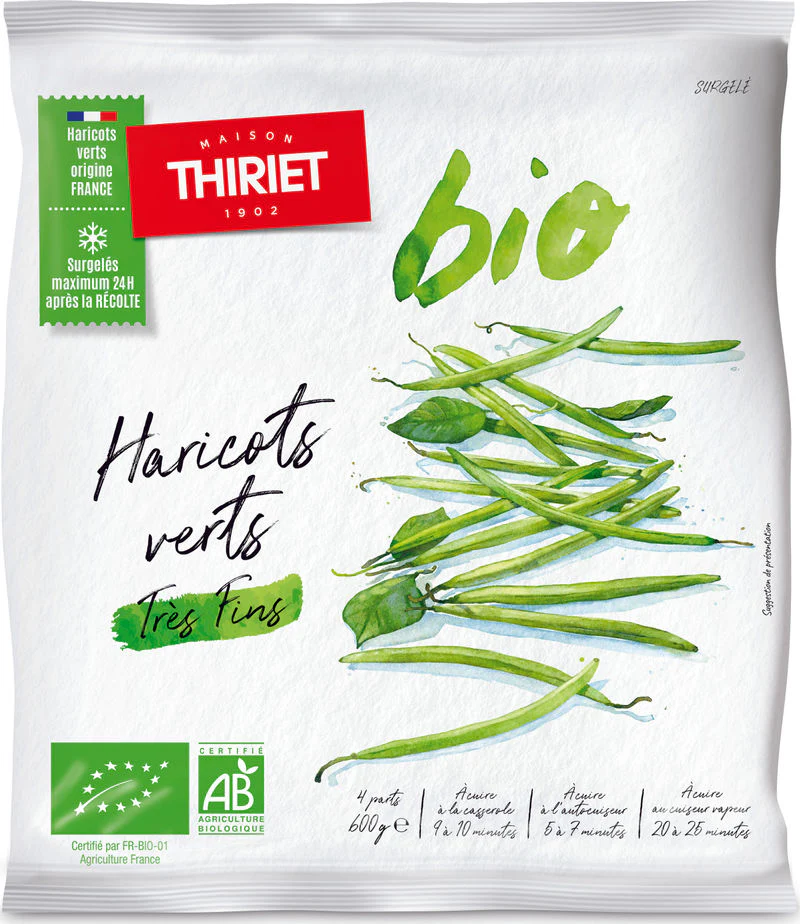 ORGANIC HIGH-GRADE FRENCH BEANS 600G 4 PORTIONS (#113093)