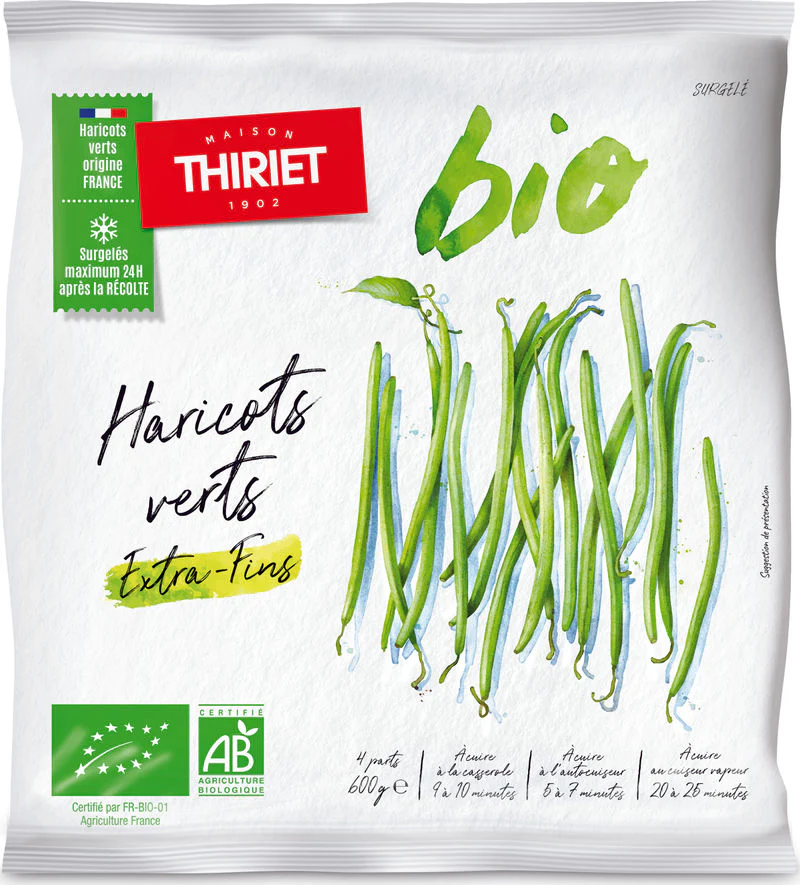 ORGANIC HIGH-GRADE FRENCH BEANS 600G 4 PORTIONS (#113108)